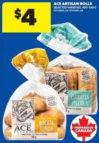 Ace artisan rolls