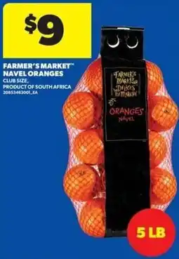 Wholesale Club Farmer's Market navel oranges offer