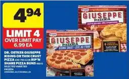 Wholesale Club Dr. Oetker giuseppe rising or thin crust pizza offer