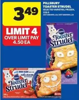 Wholesale Club Pillsbury toaster strudel offer