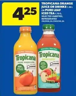 Wholesale Club Tropicana orange juice or drinks offer