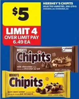 Wholesale Club Hershey's chipits offer