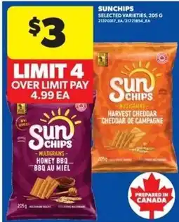 Wholesale Club Sun Chips selected varieties offer