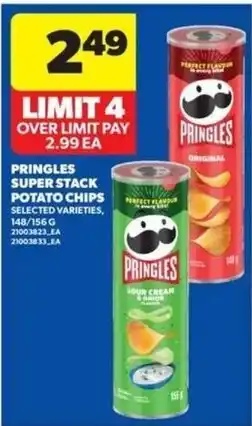 Wholesale Club Pringles super stack potato chips offer