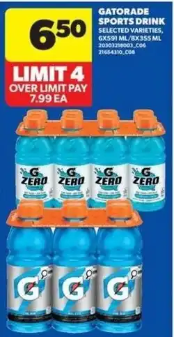 Wholesale Club Gatorade sports drink offer