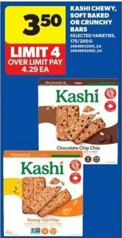 Wholesale Club Kashi chewy, soft baked or crunchy bars offer
