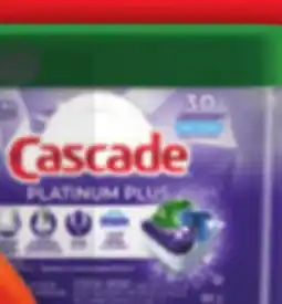 Food Basics TIDE OR GAIN LAUNDRY DETERGENT OR CASCADE DISHWASHER TABS offer