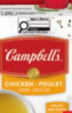 Food Basics CAMPBELL'S BROTH OR CLOVER LEAF LIGHT OR FLAVOURED TUNA offer
