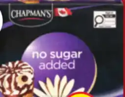 Food Basics CHAPMAN'S FROZEN YOGURT OR NOVELTIES offer