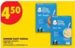 No Frills Gerber baby cereal offer