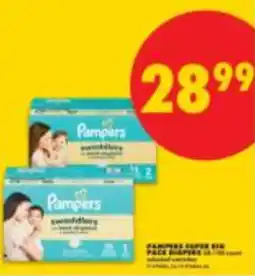 No Frills Pampers super big pack diapers offer