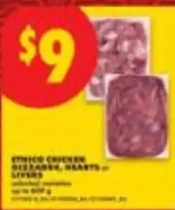 No Frills Ethico chicken gizzards, hearts or livers offer
