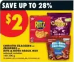 No Frills christie crackers crisps & bites snack mix offer