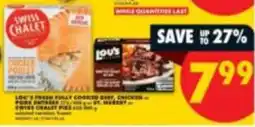 No Frills Lou's fresh fully cooked beef chicken or pork entrées offer