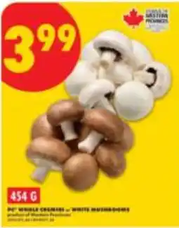No Frills pc whole cremini white mushrooms offer
