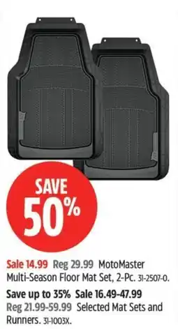 Canadian Tire MotoMaster Multi-Season Floor Mat Set offer