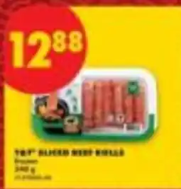No Frills T&Y sliced beef rolls offer