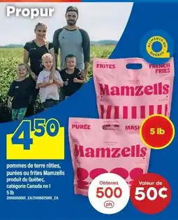 Maxi Mamzells pommes de terre rôties, purées ou frites offer