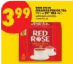 No Frills Red Rose orange pekoe tea offer