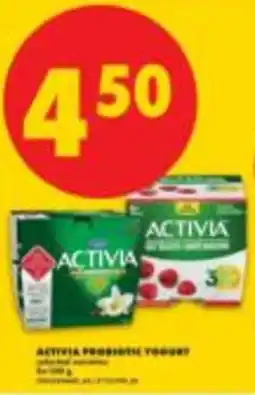 No Frills Activia probiotic yogurt offer