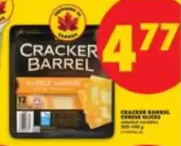 No Frills Cracker barrel cheese slices offer