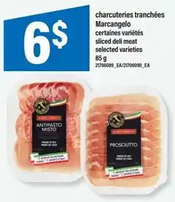 Maxi Marcangelo sliced deli meat selected varieties offer