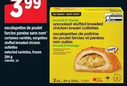 Maxi no name escalopettes de poulet farcies panées sans nom offer