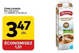 Giant Tiger Lactantia half and half cream offer