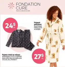 Giant Tiger Fondation Cure Pyjama cintré en velours offer