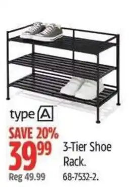 Canadian Tire type A 3-Tier Shoe Rack offer