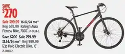 Canadian Tire Raleigh Aura Fitness Bike offer