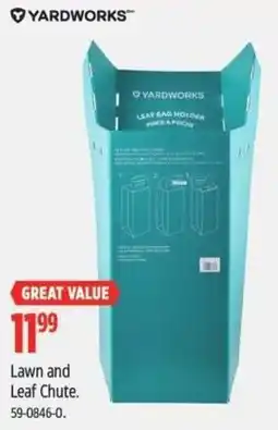 Canadian Tire Yardworks lawn and leaf chute offer