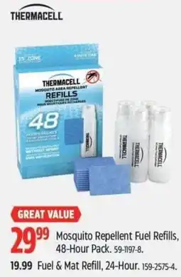 Canadian Tire Thermacell mosquito area repellent refills offer