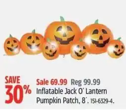 Canadian Tire Inflatable Jack O' Lantern Pumpkin Patch offer