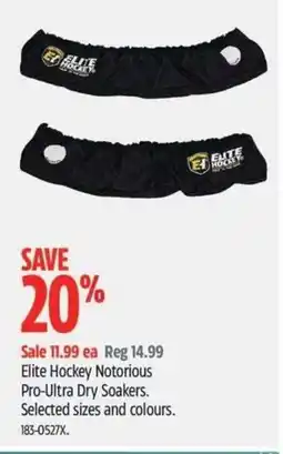 Canadian Tire Elite Hockey Notorious Pro-Ultra Dry Soakers offer