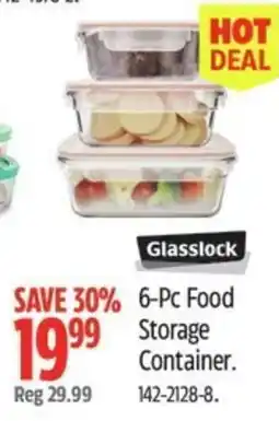 Canadian Tire Glasslock 6-Pc Food Storage Container offer