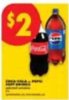 No Frills coca-cola ... pepsi soft drinks offer