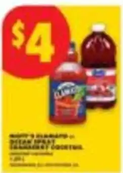 No Frills Mott's cranberry cocktail offer