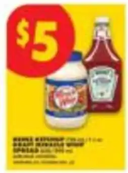 No Frills Heinz ketchup and Heinz mayonnaise offer