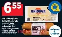 Maxi Gusta vegan sausages or tofu selected varieties offer