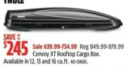 Canadian Tire Thule Convoy XT Rooftop Cargo Box offer