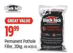 Canadian Tire Black Jack permanent pothole filler offer