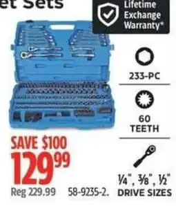 Canadian Tire Tool Sets offer