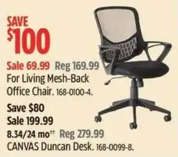 Canadian Tire Living Mesh-Back Office Chair offer