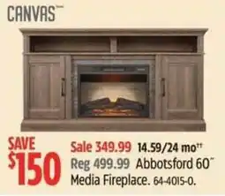 Canadian Tire Canvas abbotsford 60" media fireplace offer