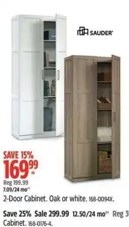 Canadian Tire Sauder 2-Door Cabinet offer