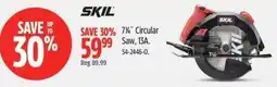 Canadian Tire Skil 7 1/4" circular saw offer