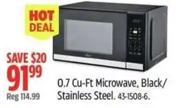 Canadian Tire 0.7 Cu-Ft Microwave, Black/Stainless Steel. 43-1508-6. offer