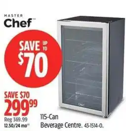 Canadian Tire Masterchef 115-can beverage centre offer