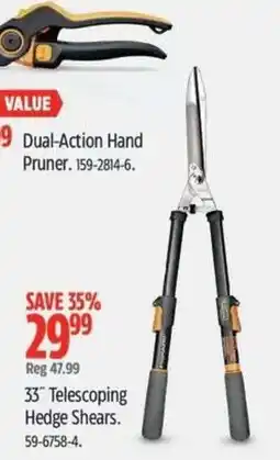 Canadian Tire Dual-action hand pruner offer